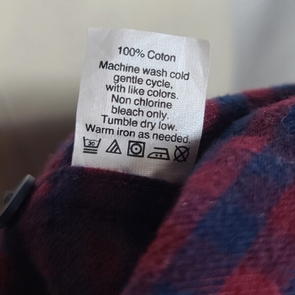 J. Crew Factory Flannel Plaid Button Down Long Sleeve Shirt Men's L - Picture 7 of 7